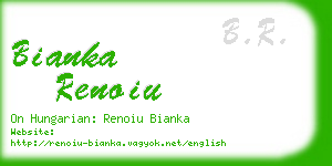 bianka renoiu business card